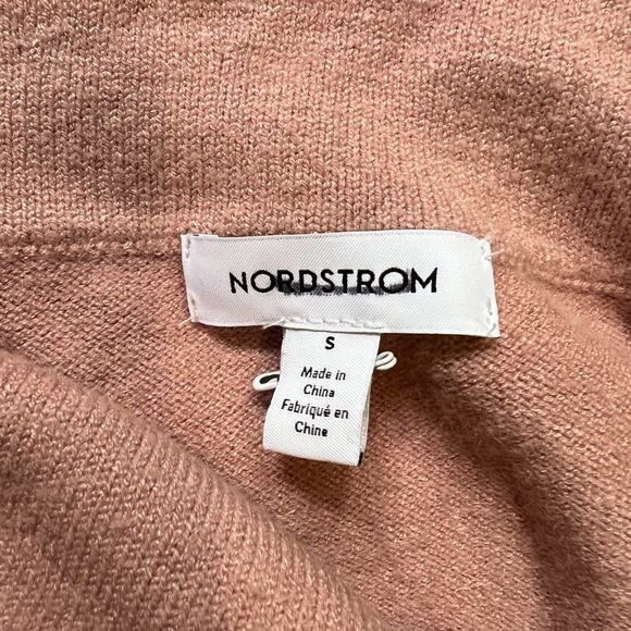 NWOT NORDSTROM Oversize Cowl Neck Sweater in Pink Adobe (S) - Picture 6 of 8